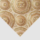 Luxe Decoupage | Kameel + Gouden Agate Geode Tissuepapier (Detail)