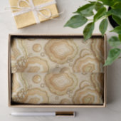 Luxe Decoupage | Kameel + Gouden Agate Geode Tissuepapier (Geschenk)