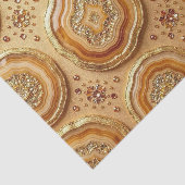 Luxe Decoupage | Kameel + Gouden Agate Geode Tissuepapier (Detail)