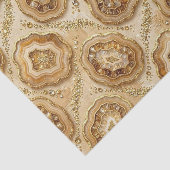 Luxe Decoupage | Kameel + Gouden Agate Geode Tissuepapier (Detail)