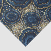 Luxe Decoupage | Marineblauw + Goud Agate Geode Tissuepapier (Detail)