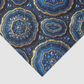 Luxe Decoupage | Marineblauw + Goud Agate Geode Tissuepapier (Detail)