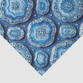Luxe Decoupage | Oceaanblauw + Goud Agate Geode Tissuepapier (Detail)