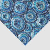 Luxe Decoupage | Oceaanblauw + Goud Agate Geode Tissuepapier (Detail)