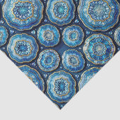 Luxe Decoupage | Oceaanblauw + Goud Agate Geode Tissuepapier (Detail)