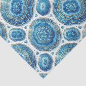 Luxe Decoupage | Oceaanblauw + Goud Agate Geode Tissuepapier (Detail)