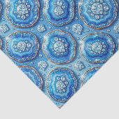 Luxe Decoupage | Oceaanblauw + Goud Agate Geode Tissuepapier (Detail)