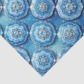Luxe Decoupage | Oceaanblauw + Goud Agate Geode Tissuepapier (Detail)