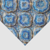 Luxe Decoupage | Oceaanblauw + Goud Agate Geode Tissuepapier (Detail)