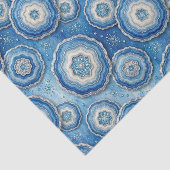 Luxe Decoupage | Oceaanblauw + Goud Agate Geode Tissuepapier (Detail)
