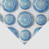 Luxe Decoupage | Oceaanblauw + Goud Agate Geode Tissuepapier (Detail)