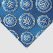 Luxe Decoupage | Oceaanblauw + Goud Agate Geode Tissuepapier (Detail)