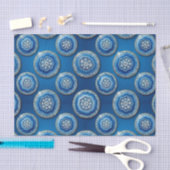Luxe Decoupage | Oceaanblauw + Goud Agate Geode Tissuepapier (Craft)