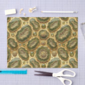 Luxe Decoupage | Olijfgroen + Gouden Agate Geode Tissuepapier (Craft)