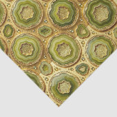 Luxe Decoupage | Olijfgroen + Gouden Agate Geode Tissuepapier (Detail)