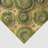 Luxe Decoupage | Olijfgroen + Gouden Agate Geode Tissuepapier (Detail)