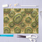 Luxe Decoupage | Olijfgroen + Gouden Agate Geode Tissuepapier (Craft)