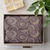 Luxe Decoupage | Paarse + Gouden Agate Geode Tissuepapier (Geschenk)