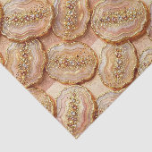 Luxe Decoupage | Roze Goud + Goud Agate Geode Tissuepapier (Detail)