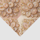 Luxe Decoupage | Roze Goud + Goud Agate Geode Tissuepapier (Detail)