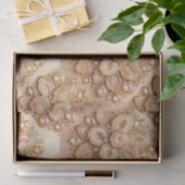 Luxe Decoupage | Roze Goud + Goud Agate Geode Tissuepapier (Geschenk)