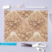 Luxe Decoupage | Roze Goud + Goud Agate Geode Tissuepapier (Craft)