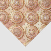 Luxe Decoupage | Roze Goud + Goud Agate Geode Tissuepapier (Detail)