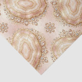 Luxe Decoupage | Roze Goud + Goud Agate Geode Tissuepapier (Detail)