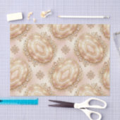Luxe Decoupage | Roze Goud + Goud Agate Geode Tissuepapier (Craft)