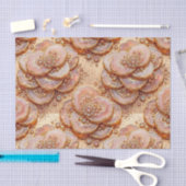 Luxe Decoupage | Roze Goud + Goud Agate Geode Tissuepapier (Craft)