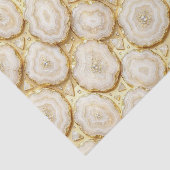 Luxe Decoupage | Witte + Gouden Agate Geode Tissuepapier (Detail)