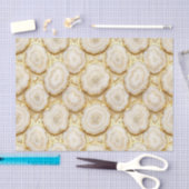 Luxe Decoupage | Witte + Gouden Agate Geode Tissuepapier (Craft)