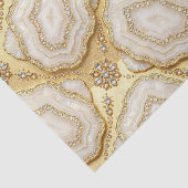 Luxe Decoupage | Witte + Gouden Agate Geode Tissuepapier (Detail)