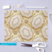 Luxe Decoupage | Witte + Gouden Agate Geode Tissuepapier (Craft)