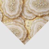 Luxe Decoupage | Witte + Gouden Agate Geode Tissuepapier (Detail)