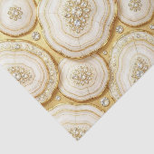 Luxe Decoupage | Witte + Gouden Agate Geode Tissuepapier (Detail)