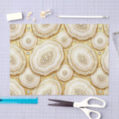 Luxe Decoupage | Witte + Gouden Agate Geode Tissuepapier (Craft)