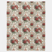 Luxe  Deken Classic Roos Patterns (Voorkant)