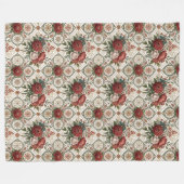 Luxe  Deken Classic Roos Patterns (Voorkant (Horizontaal))