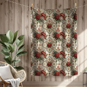 Luxe  Deken Classic Roos Patterns