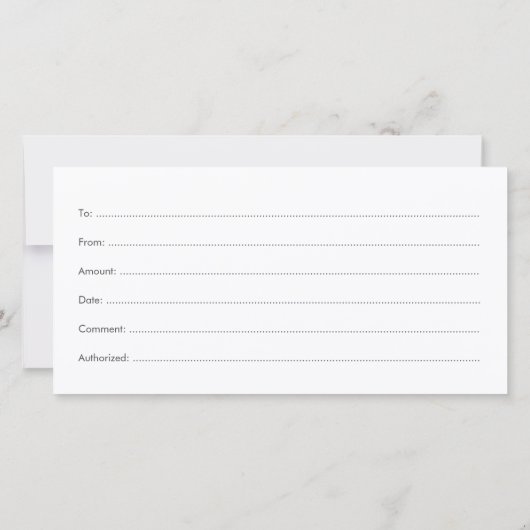 Luxe Design Cadeaubon Golden Plant Roots Bedankkaart (Achterkant)