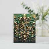 Luxe Design Verjaardag Briefkaart (Staand voorkant)