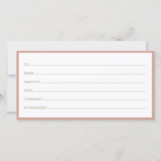 Luxe Design Wimper Giftcertificaat Golden Wings Bedankkaart (Achterkant)