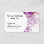 Luxe Designer Visitekaartje (Achterkant)