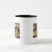 Luxe, detail uit de tabel van de zeven mok (Midden)