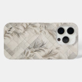 Luxe diagonale botanische mozaïek telefoonhoes  Case-Mate iPhone case (Achterkant (horizontaal))