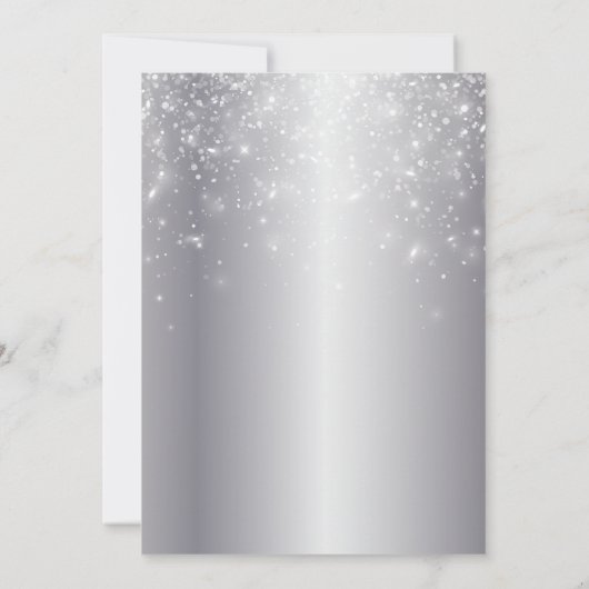 Luxe diamant 40e verjaardag kaart (Achterkant)