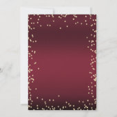 Luxe Diamanten Donkerrood Afstuderen Kaart (Achterkant)