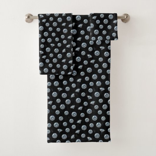 Luxe diamanten edelstenen handdoekenset bad handdoek (Insitu)