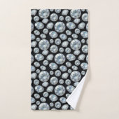 Luxe diamanten edelstenen handdoekenset bad handdoek (Handdoek)